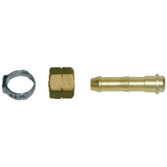 Weldclass - Fitting Nut + Tail + Clamp Kit Suit 10mm ID Hose LH (Acetylene, LPG) | P4-LHHCK10