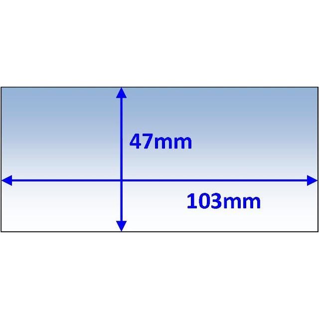 Weldclass - Lens Inner 103x47mm Suit Various Pk5 | P7-CL10347/5