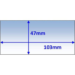 Weldclass - Lens Inner 103x47mm Suit Various Pk5 | P7-CL10347/5
