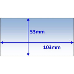 Weldclass - Lens Inner 103x53mm Suit Speedglas 9000X Pk5 | P7-CL10353/5