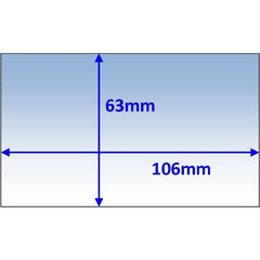 Weldclass - Lens Clear Inner 106x63mm Suit Miller Elite Pk5 | P7-CL10663/5