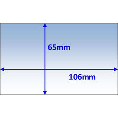 Weldclass - Lens Clear Inner 106x65mm Suit Unimig Various, Kemppi Beta E90 SFA Pk5 | P7-CL10665/5