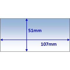 Weldclass - Lens Clear Inner 107x51mm Suit Various Pk5 | P7-CL10751/5