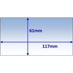 Weldclass - Lens Clear Inner 117x61mm Suit Speedglas 9100X Pk5 | P7-CL11761/5
