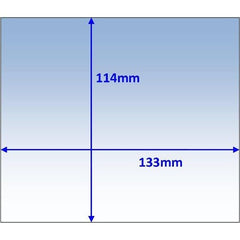 Weldclass - Lens Clear Outer 133x114mm Suit Various Pk10 | P7-CL133114/10