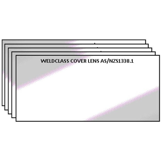 Weldclass - Lens Clear 108x51mm CR39 Style Carded Pk5 | P7-CL39/5