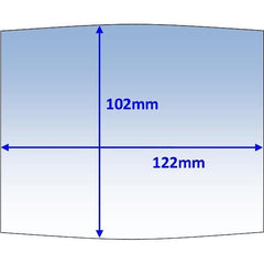 Weldclass - Lens Clear Outer 122x102mm Suit Mach2/WIA Blue Pk10 | P7-CLM2/10