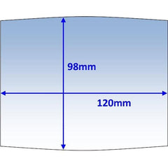 Weldclass - Lens Clear Outer 120x98mm Suit Boss Wide-View Pk10 | P7-CLTD/10