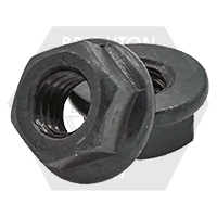 M10-1.50 - CLASS 10 DIN 6923 HEX FLANGE NUT, NO-SER PLAIN | P88100