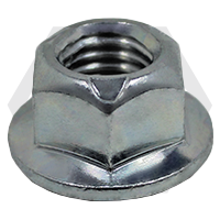 Brighton Best - M8-1.25 - CLASS 10 DIN 6927 HEX FLANGE TOP LOCKNUT, ZINC CR+3 | P92080