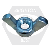Brighton Best - M6-1.00 - METRIC WING NUT, ZINC CR+3 | P93060