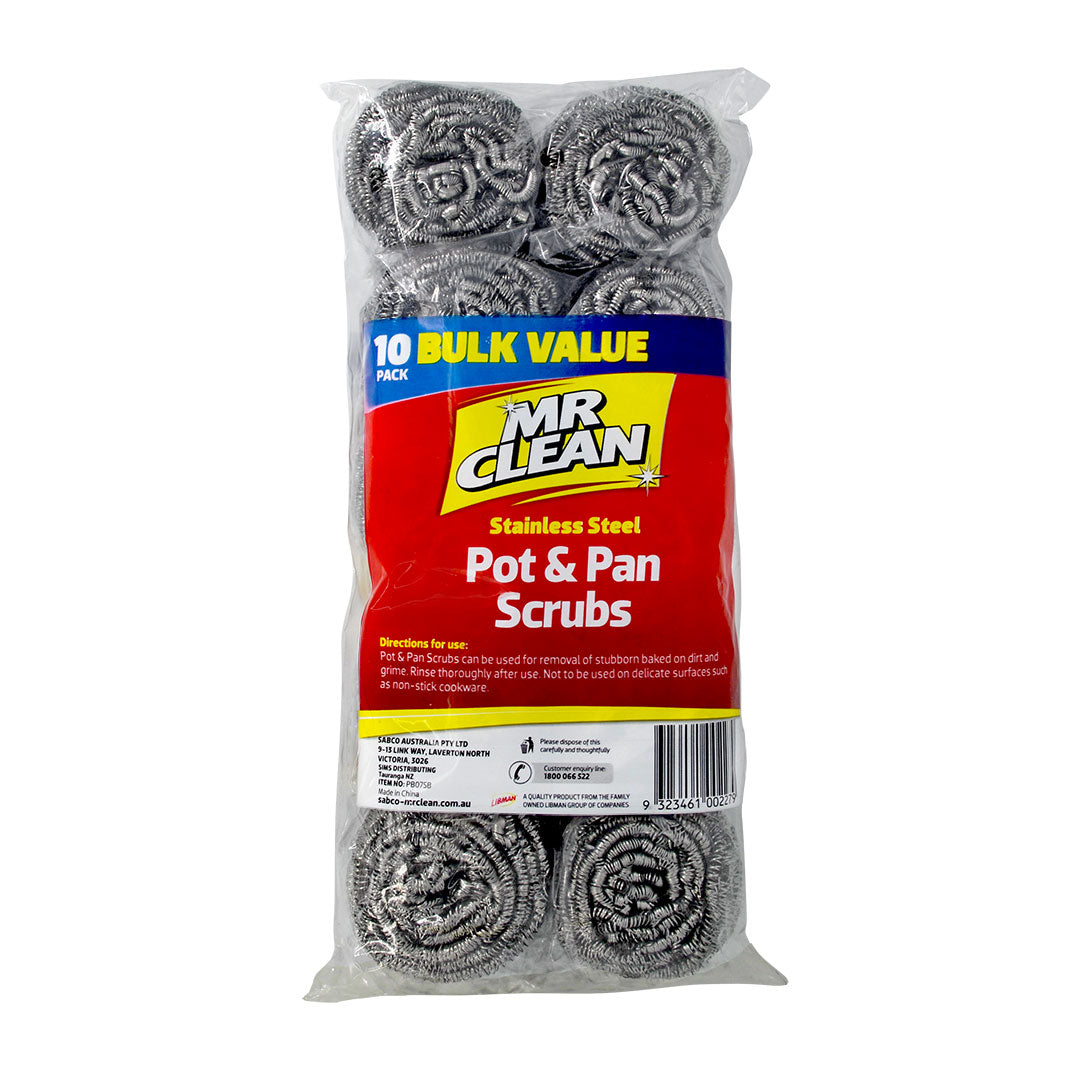 Sabco - Mr Clean Pot & Pan Scrubs 10pk | PB075B