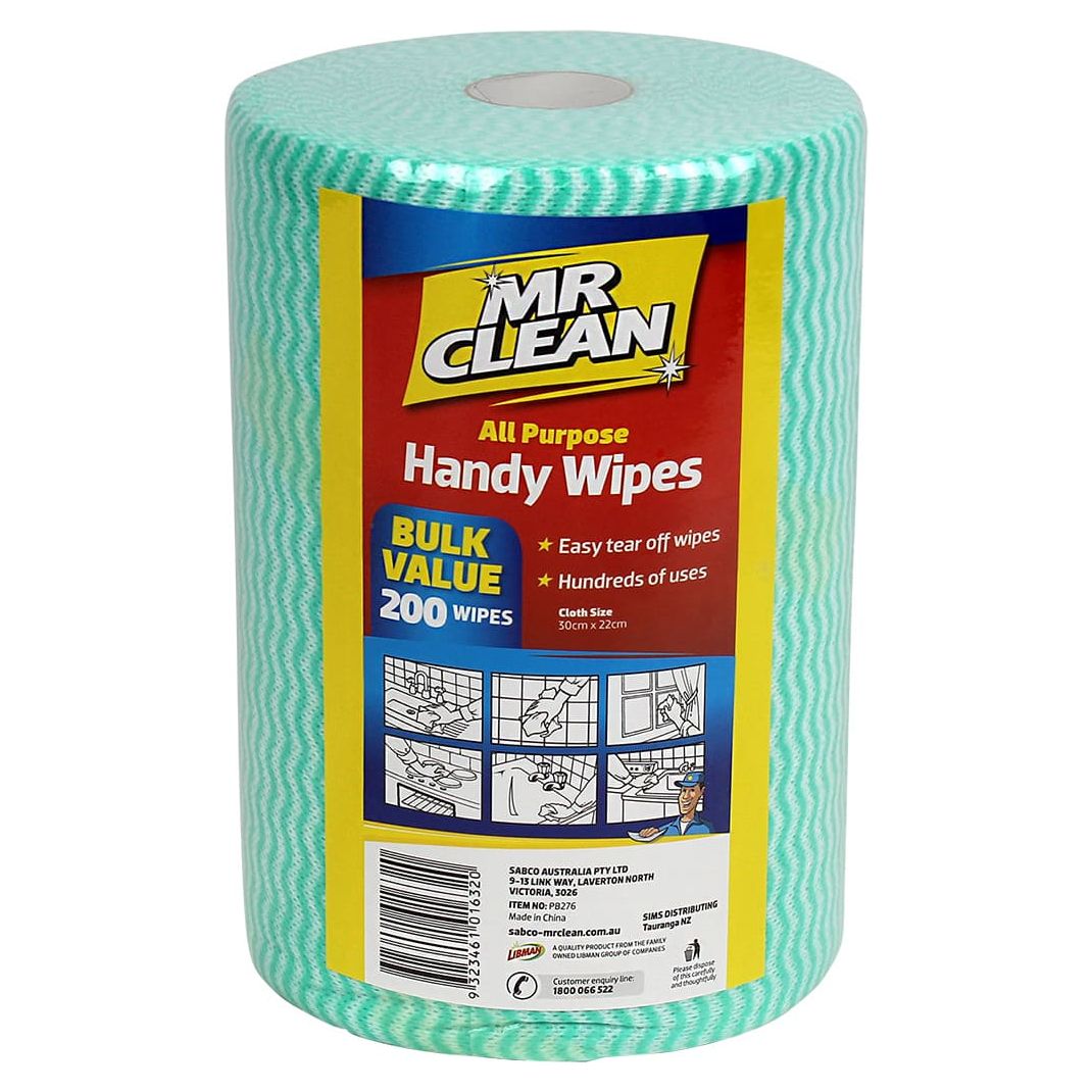 Sabco - Mr Clean Handy Wipes 200pk | PB276