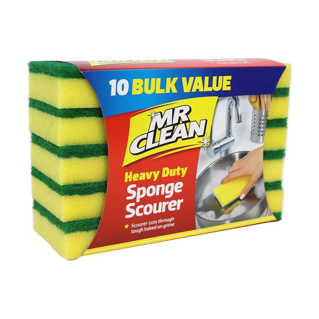 Sabco - Mr Clean Sponge Scourer 10pk | PB315C