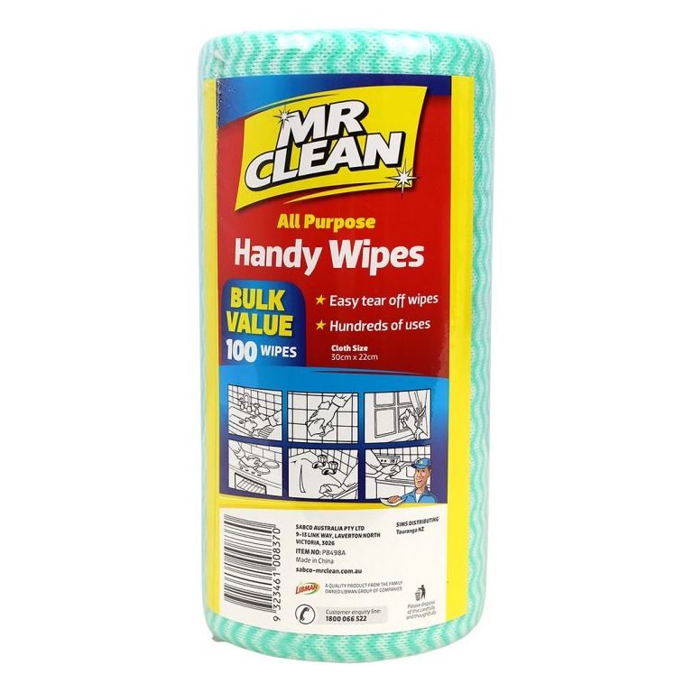 Sabco - Mr Clean Handy Wipes 100pk | PB498A