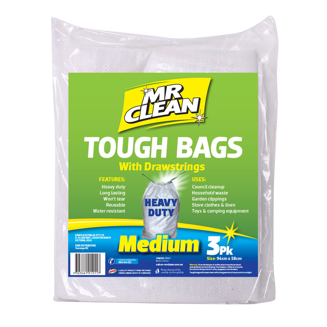 Sabco - Mr Clean Tough Bags With Drawstring 3pk | PB587