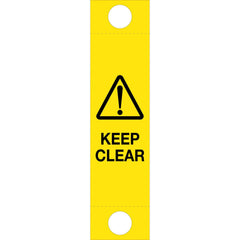 Uniform Safety Signs - 1200x300mm - Corflute - Bollard Sign - Keep Clear (Sign Only) | PBC04