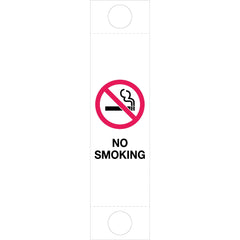 Uniform Safety Signs - 1200x300mm - Corflute - Bollard Sign - No Smoking (Sign Only) | PBC06