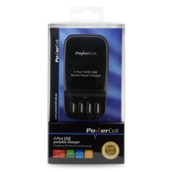 Powercell - 4 port USB portable travel charger | PCA-4U