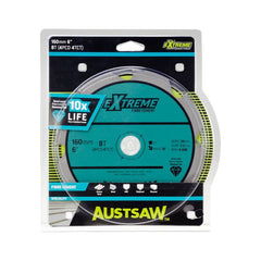 Austsaw - 160Mm (6 1/4In) Polycrystalline Diamond Blade - 20/16Mm Bore - 4Pcd 4Tct Teeth