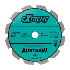 Austsaw - 235Mm (9 1/4In) Polycrystalline Diamond Blade - 25/20Mm Bore - 6Pcd 6Tct Teeth