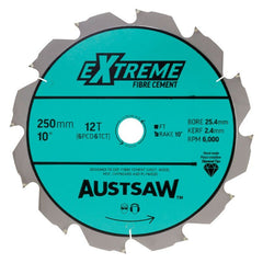 Austsaw - 250Mm (10In) Polycrystalline Diamond Blade - 25.4Mm Bore - 6Pcd6Tct Teeth