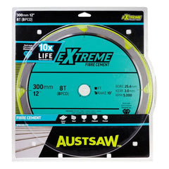 Austsaw - 300Mm (12In) Polycrystalline Diamond Blade - 25.4Mm Bore - 8Pcd Teeth