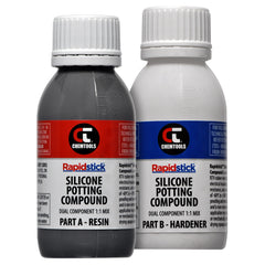 Chemtools - Silicone Potting Compound, Grey, 1:1, 200g Kit (includes Part A & Part B) | PCT-7000GY-200G