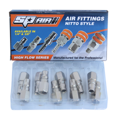 SP Air - Air Tool Fitting - Plug Female 1/4" Nitto Style Box Of 10 | PF20BX