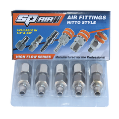 SP Air - Air Tool Fitting - Plug Female 3/8" Nitto Style Box Of 10 | PF30BX