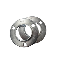 Finer Power Transmissions - Bearing NBR Pressed-Metal 3-Bolt Flange Triangle Housing | PFT204/ECO