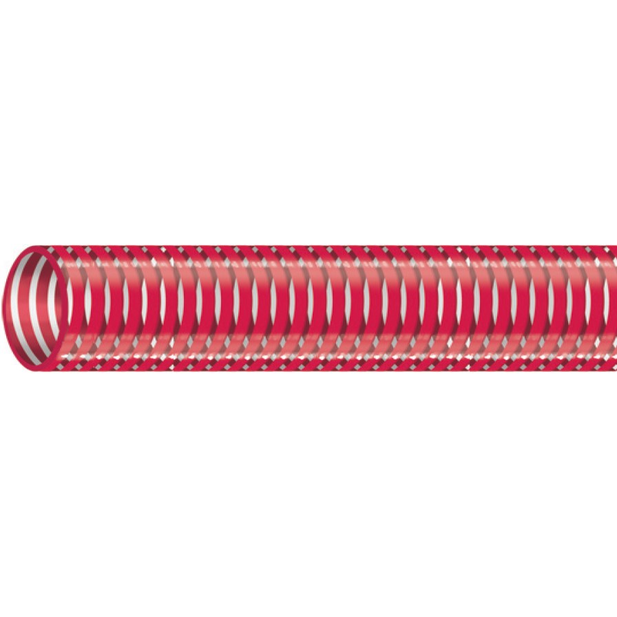 Hardie Hose - Red/Clear Wine Suction 25mm (1") x 20 Metres | PH-WS025020