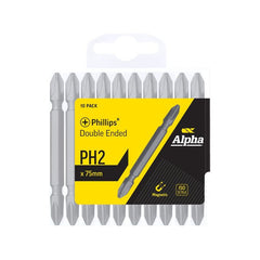 Alpha-Ph2 X 75Mm Double Ended Driver Bits - Handipack (X10)