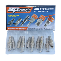 SP Air - Air Tool Fitting - Barb Hose 3/8" Nitto Style Box Of 10 | PH30BX
