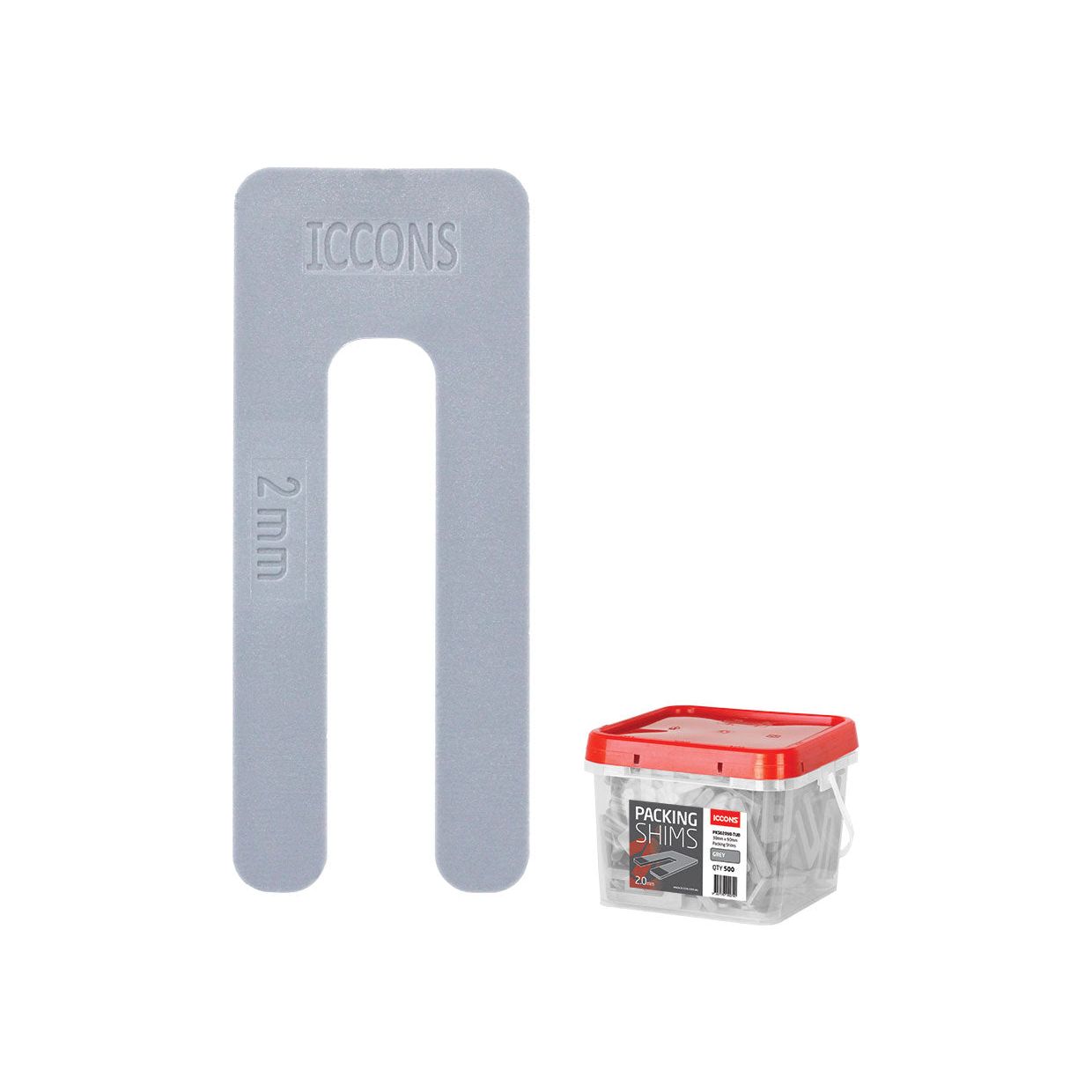 ICCONS® - Packer 2.0 mm X 90 mm Grey, Tub Of 500 | PKS02090-TUB 2000 pcs