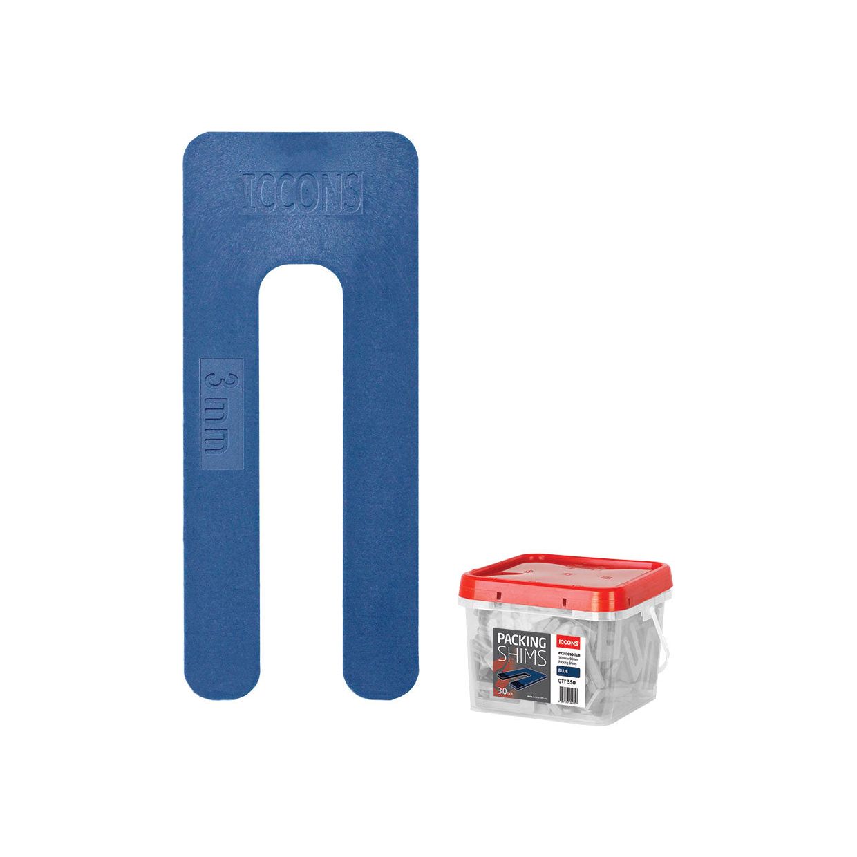 ICCONS® - Packer 3.0 mm X 90 mm Blue, Tub Of 350 | PKS03090-TUB 1400 pcs