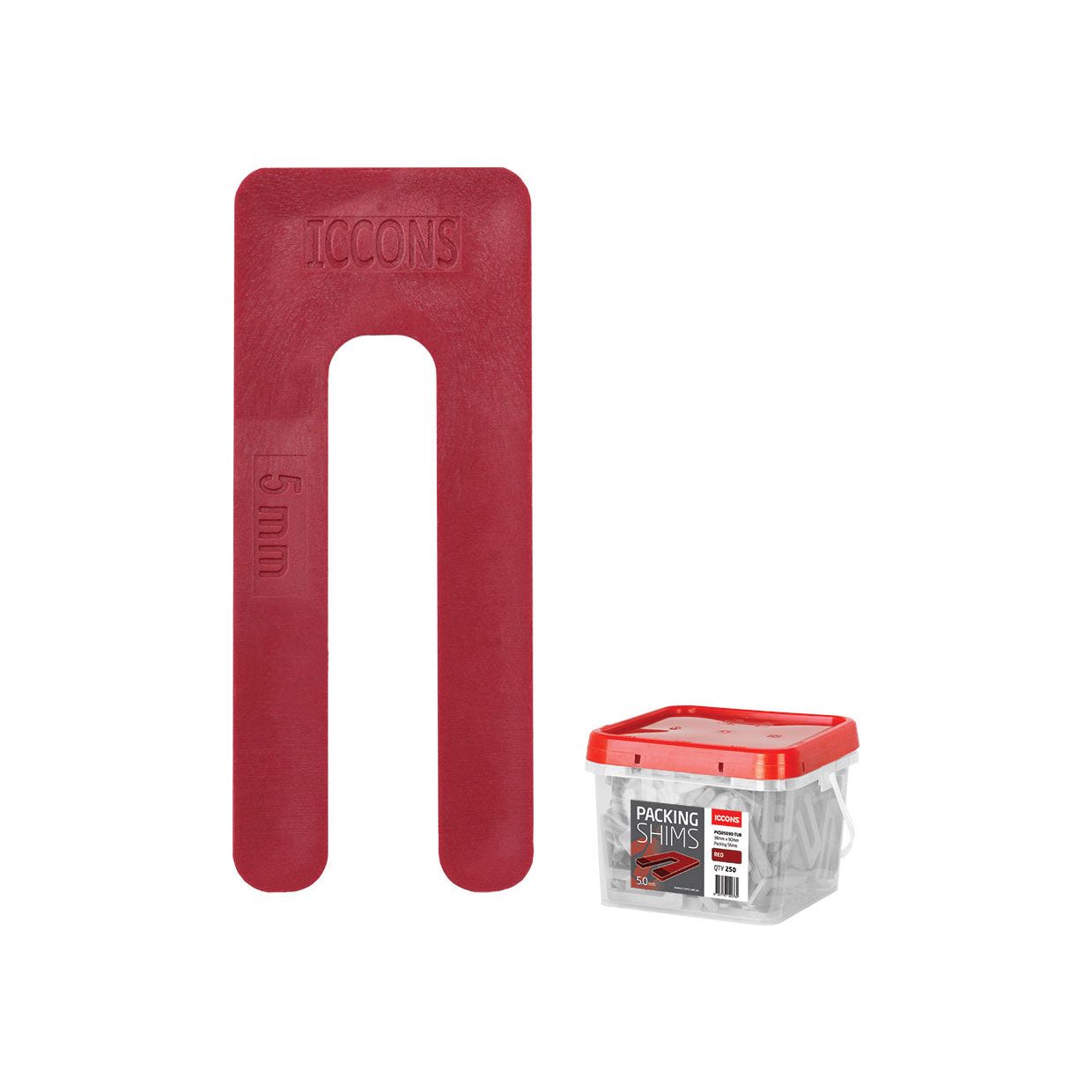 ICCONS® - Packer 5.0 mm X 90 mm Red, Tub Of 250 | PKS05090-TUB 250 pcs