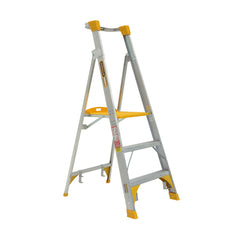 Gorilla - Platform ladder Aluminium 0.9m (3ft) Aluminium 180kg Heavy Duty Industrial | PL003-HD