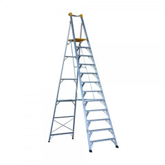 Gorilla - Platform ladder Aluminium 3.6m (12ft) Aluminium 180kg Heavy Duty Industrial | PL012-HD