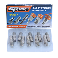 SP Air - Air Tool Fitting - Plug Male 1/4" Nitto Style Box Of 10 | PM20BX