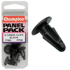 Champion - Canoe Clips - Colour:black - Length:16mm - hole:8.2 - 8.4mm - head:14mm | PP06