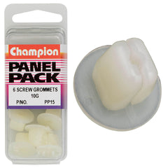 Champion - SCREW GROMMETS-LEN:11mm-SCREW SIZE 4.8mm-HOLE:8 x 8mm-HEAD:17mm | PP15