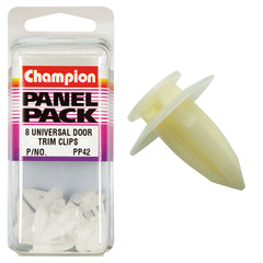 Champion - Door Panel Clips - Colour:clear - hole:8mm - head:17mm | PP42