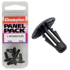 Champion - Retainer Clips - Colour:black - Length:13mm - hole:5mm - head:13mm | PP54