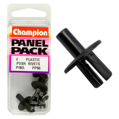 Champion - Push Rivets - Colour:black - Length:12mm - hole:7mm - head:16mm | PP66