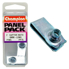 Champion - LONG CAPTIVE NUTS - 6 x 1.00mm | PP75