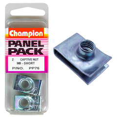 Champion - SHORT CAPTIVE NUTS - 8 x 1.25mm | PP76
