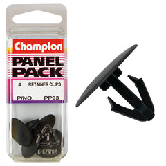 Champion - Retainer Clips - Colour:black - Length:18mm - hole:7mm - head:20mm | PP93