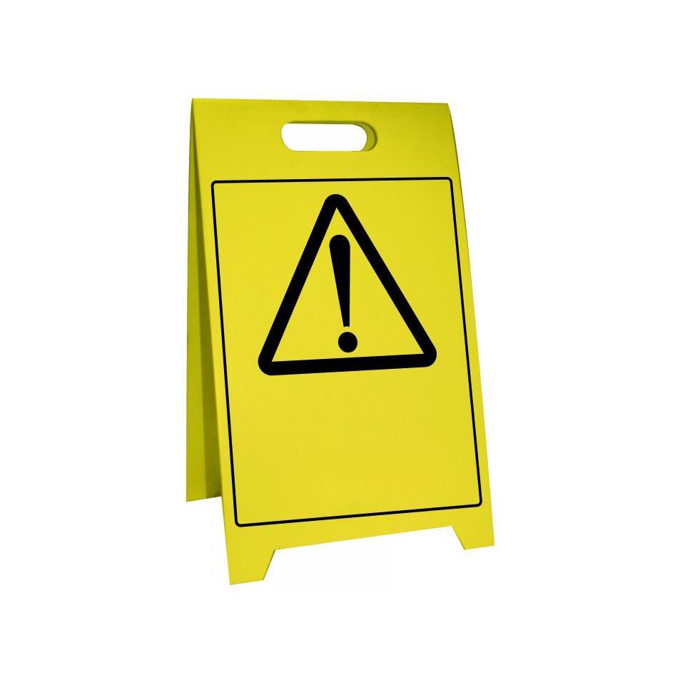 Uniform Safety Signs - 500x300mm - Corflute Sign Stands - Caution Blank | PSS302C