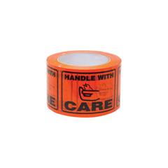 Uniform Safety Signs - 100x75mm Perforated Packaging Labels - Handle with Care (roll 500) | PT005